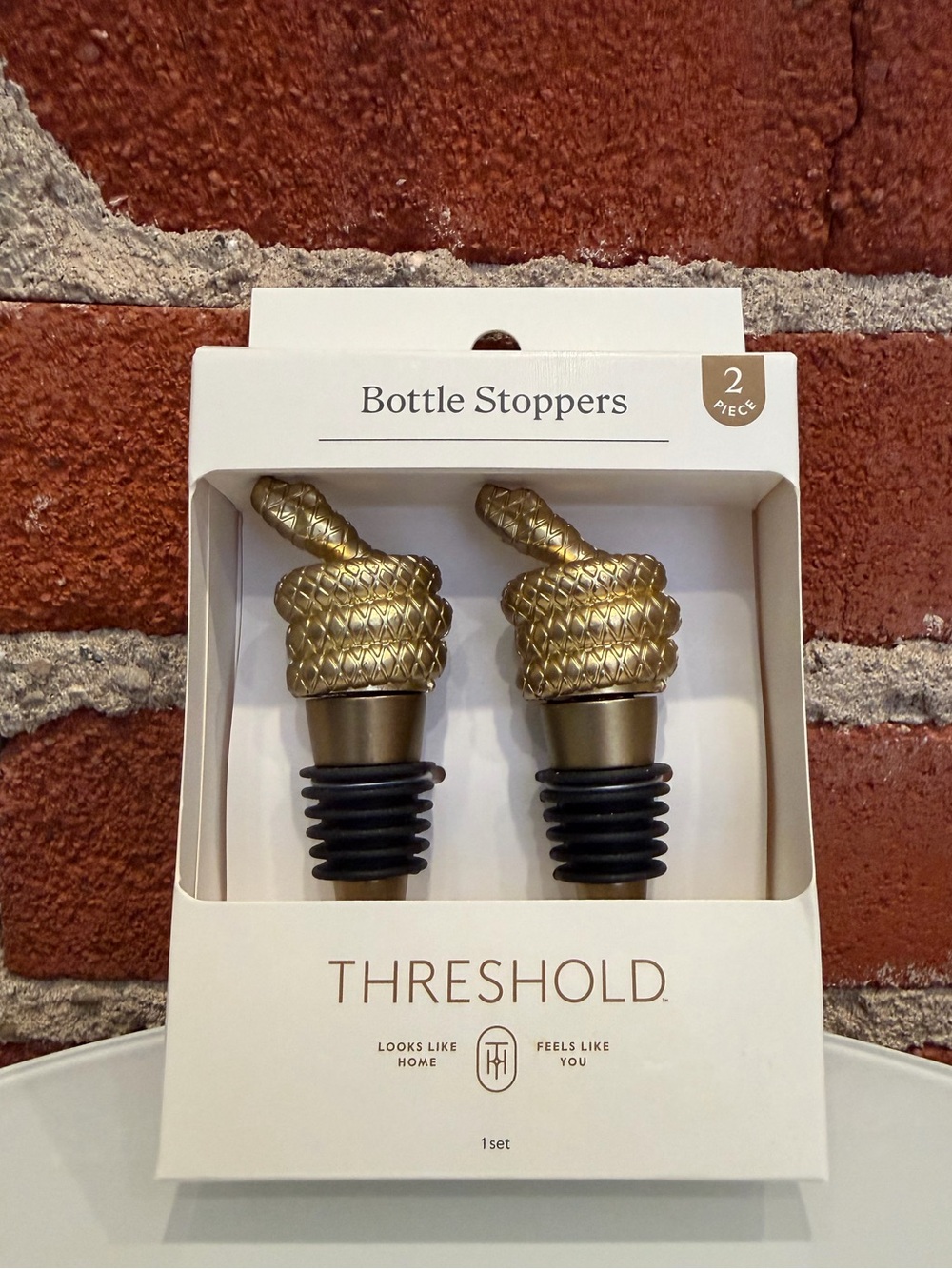 🐍🖤 New Snake Bottle Stopper Set - Threshold - Gothic 🖤🐍